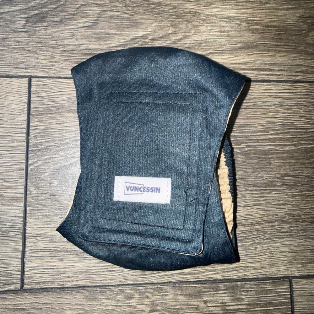 Vuncessin Male Dog Belly Band Wrap Dark Blue Denim Style Washable Reusable Small